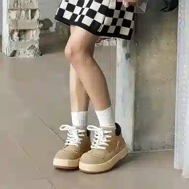 FAPAI Classic Khaki Ankle Boots