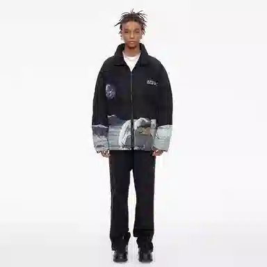 ICONS Lab Cyberpunk Astronaut Down Jacket Black