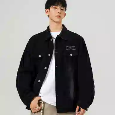 AYEA Vintage Washed Denim Hoodie Jacket