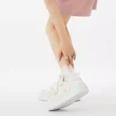 SENGUOGUO Minimalist Thick Sole Sneakers White