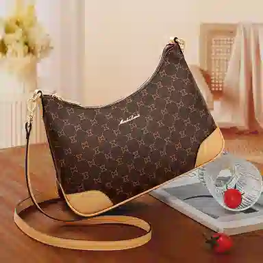 Mashalanti Classic Monogram Crescent Bag