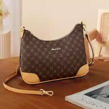 Mashalanti Classic Monogram Crescent Bag