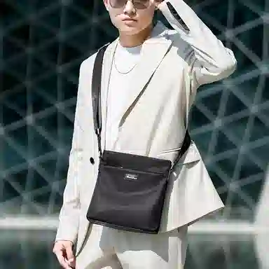 Mashalanti Casual Nylon Crossbody Bag Black
