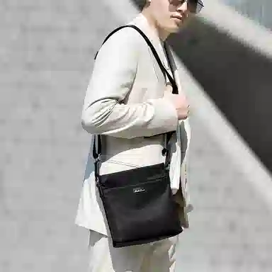 Mashalanti Casual Nylon Crossbody Bag Black