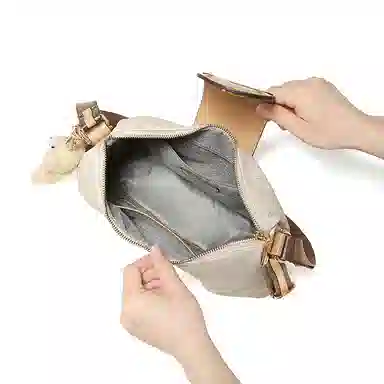 Mashalanti Bear Print Tote Bag