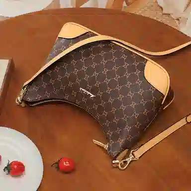 Mashalanti Classic Monogram Crescent Bag