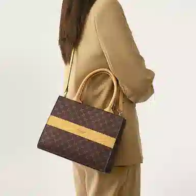 Marshanti Tote Bag Deep Brown Apricot