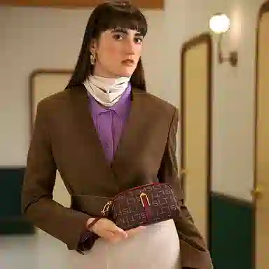 Marsalanti Classic Printed PVC Clutch