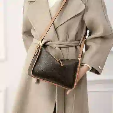 Mashalanti Classic Letter PVC Crossbody Bag