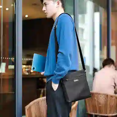 Mashalanti Casual Nylon Crossbody Bag Black