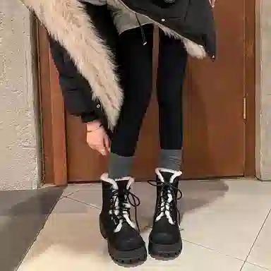 保暖耐磨 小众百搭时尚潮流之选 短筒 雪地靴 女款