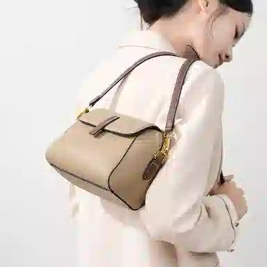 包包女实用通勤高级感小众时尚百搭简约个性潮流休闲轻便 牛皮 斜挎包 小号 女款 多色