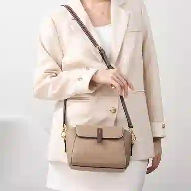 包包女实用通勤高级感小众时尚百搭简约个性潮流休闲轻便 牛皮 斜挎包 小号 女款 多色