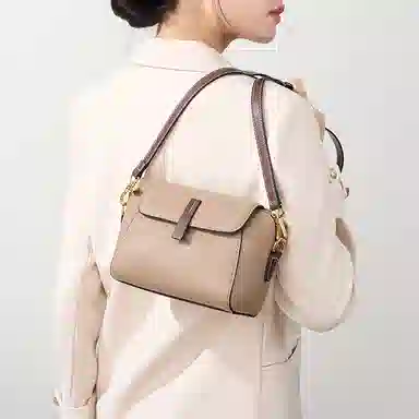 包包女实用通勤高级感小众时尚百搭简约个性潮流休闲轻便 牛皮 斜挎包 小号 女款 多色