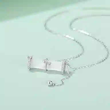 妙银阁 竹节新中式清冷感高级设计 小众简约甜美精致 玉髓 项链 女款