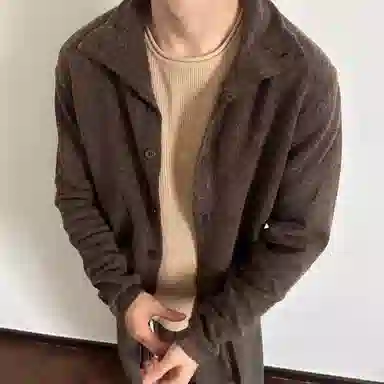 虫小绿 高级慵懒与美式复古兼具的秋冬外套针织衫 男女同款