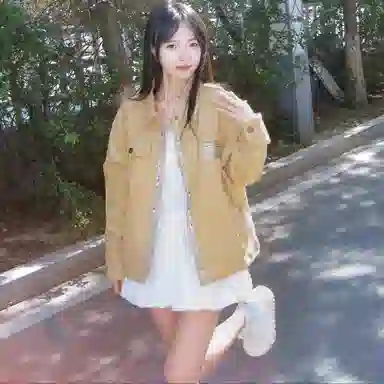 虫小绿 美式复古高级感翻领外套春秋季韩系小众刺绣设计开衫长袖上衣宽松休闲情侣夹克 男女同款