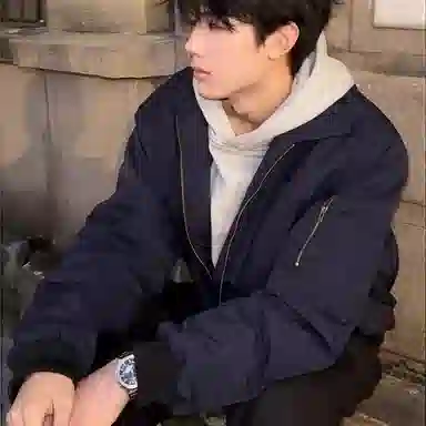 虫小绿 美式高街复古潮牌侧边拉链设计翻领百搭日常通勤休闲工装哈灵顿飞行员短款底特律纯色夹克 男女同款