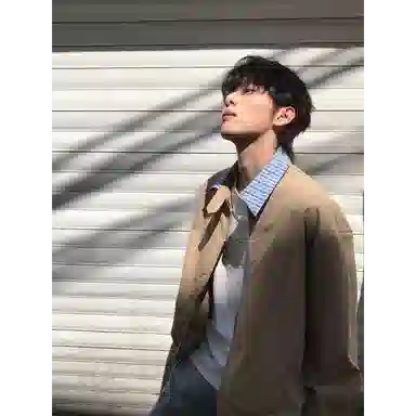 虫小绿 美式复古撞色拼接格子假两件外套秋季潮牌宽松翻领上衣开衫情侣休闲夹克 男女同款
