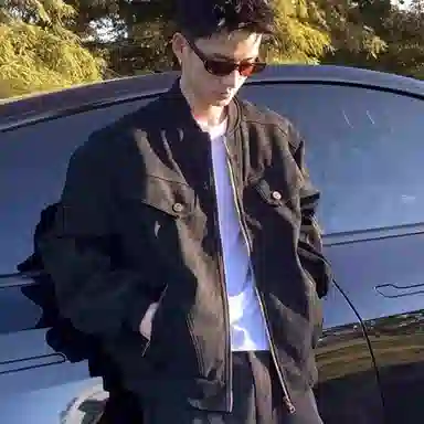 虫小绿 美拉德短款工装做旧外套男春秋水洗潮牌棒球服美式复古哈灵顿拉链休闲上衣夹克 男女同款