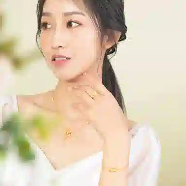 六福珠宝 囍爱系列四季花开黄金戒活口 足金 按克计价 戒指 女款 赠七彩首饰盒