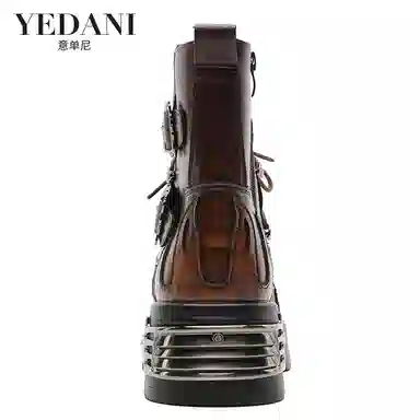 YEDANI Classic Skull Punk Boots