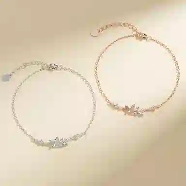 Grace Girl Butterfly 925 Silver Bracelet