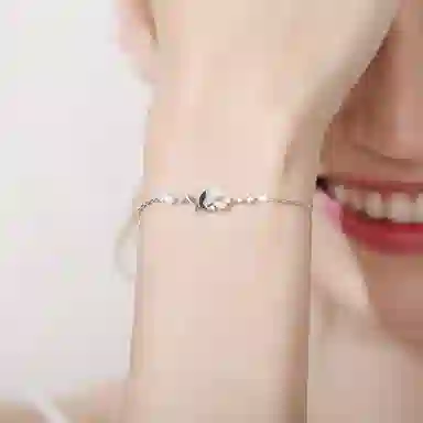 Grace Girl Butterfly 925 Silver Bracelet