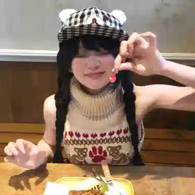 黑白格纹小熊可爱大头围显脸小春夏户外运动休闲遮阳防晒帽 优质纯棉材质 时尚鸭舌帽 男女同款情侣款