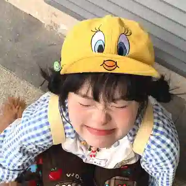 原版高品质帽 尚先生 可爱小黄鸭卡通时尚大头围显脸小户外夏季防晒透气拍照道具帽 棉与涤纶材质帽 时尚鸭舌帽 男女同款情侣款