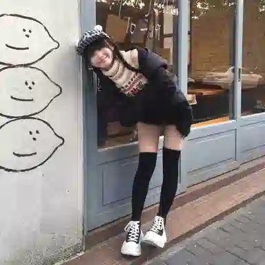 黑白格纹小熊可爱大头围显脸小春夏户外运动休闲遮阳防晒帽 优质纯棉材质 时尚鸭舌帽 男女同款情侣款