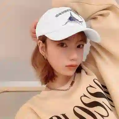 复古鲨鱼刺绣水洗做旧大头围显脸小美式休闲遮阳防晒帽 优质棉质帽 时尚鸭舌帽 男女同款情侣款 丰富色彩任你选