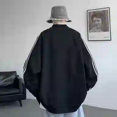 悍戈 港风美式复古个性休闲运动风上衣卫衣 男款