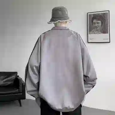 悍戈 港风美式复古个性休闲运动风上衣卫衣 男款