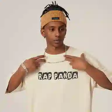 RAP PANDA hiphopTshirtoversizeT