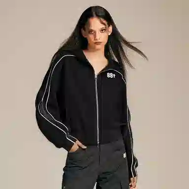 88rising Retro Striped Logo Sweatshirt