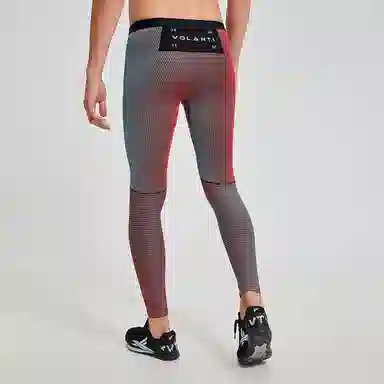 沃兰迪 螺纹智旋炫彩跑步健身田径马拉松控温紧身运动长裤 男女同款