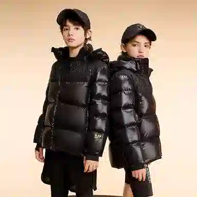 高梵 黑金小火山夺冠系列中长款加厚羽绒服 儿童款