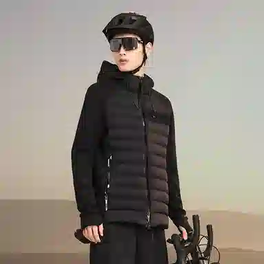 高梵 黑金鹅绒服小黑金蓄热轻薄短款羽绒服 男款 黑色