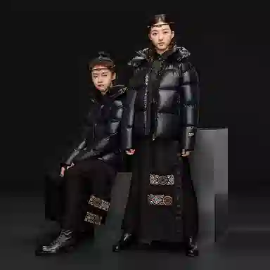 高梵羽绒服 轻盈保暖简约柔软 黑色 青少年