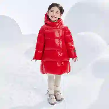 高梵 轻盈舒适柔软百搭羽绒服 黑色 中小童