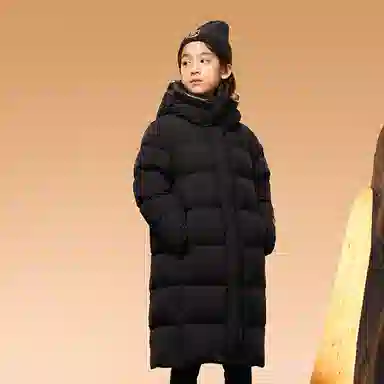 儿童款 高梵 黑金鹅绒服小火山旗舰款长款时尚冬季厚羽绒服