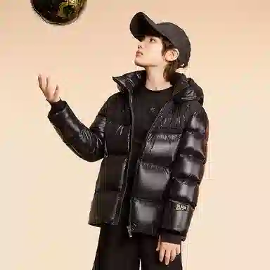高梵 黑金小火山夺冠系列中长款加厚羽绒服 儿童款
