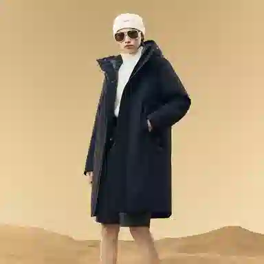 高梵 奢华户外科技纯色舒适保暖羽绒服 男女同款 黑色