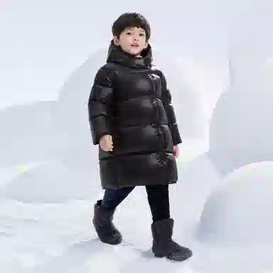 高梵 轻盈舒适柔软百搭羽绒服 黑色 中小童