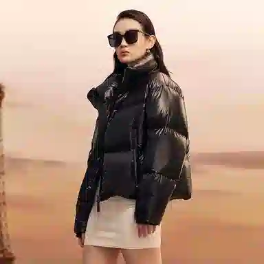 高梵 黑金英国皇室高定传世珍奢三格短款羽绒服 女款 黑色