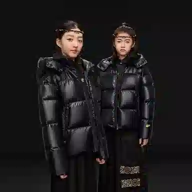 高梵羽绒服 轻盈保暖简约柔软 黑色 青少年