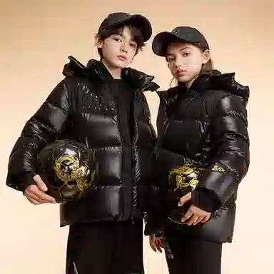 高梵 黑金小火山夺冠系列中长款加厚羽绒服 儿童款