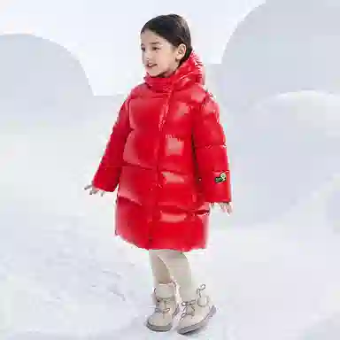 高梵 轻盈舒适柔软百搭羽绒服 黑色 中小童