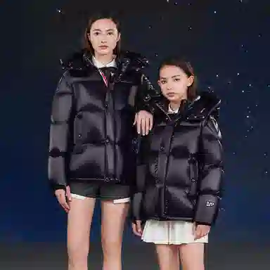高梵 连帽舒适柔软轻盈羽绒服 皇家蓝 青少年